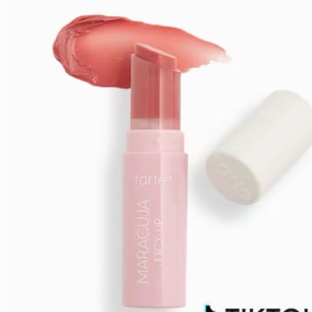 NWT TARTE Maracuja Juicy Lip Balm Gloss in Rose (soft rosy pink) Deluxe Mini